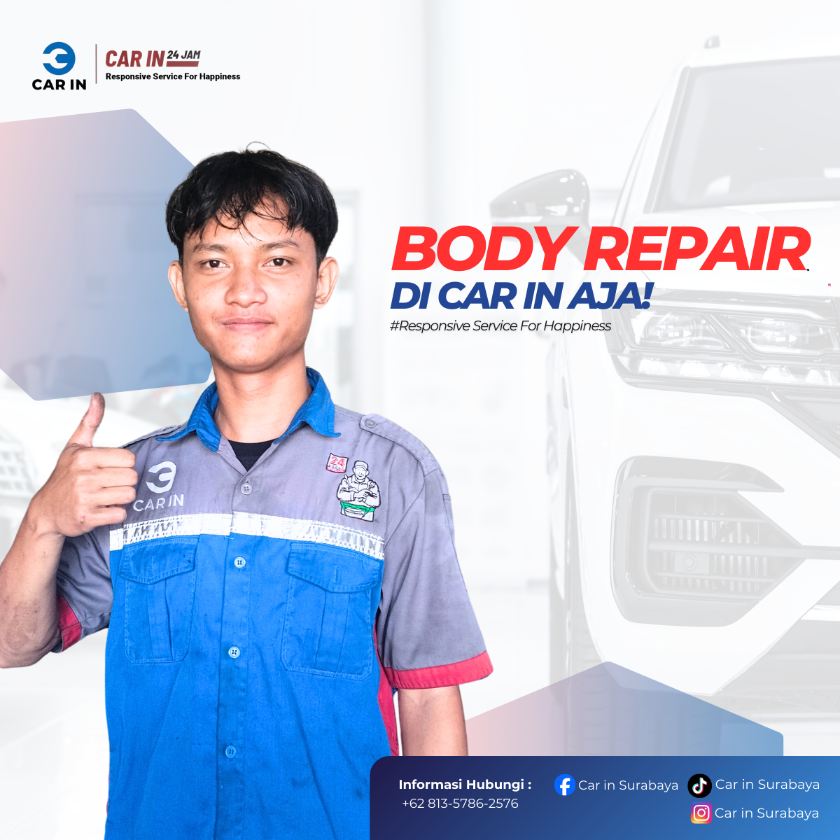 Body Repair Bengkel Car In